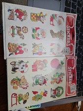 Vintage Stickers EUREKA Christmas Stickers 2-Packs Sealed 72 Stickers Total