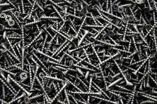 (8000) Phillips Bugle Head 6 x 1-1/4 Coarse Drywall Wood Screw Plain Black BULK