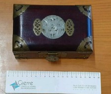 SCRIGNO PORTA GIOIELLI DECORATO  IN LEGNO  