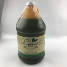 Priority Care Povidone Iodine Scrub One Gallon New Sealed