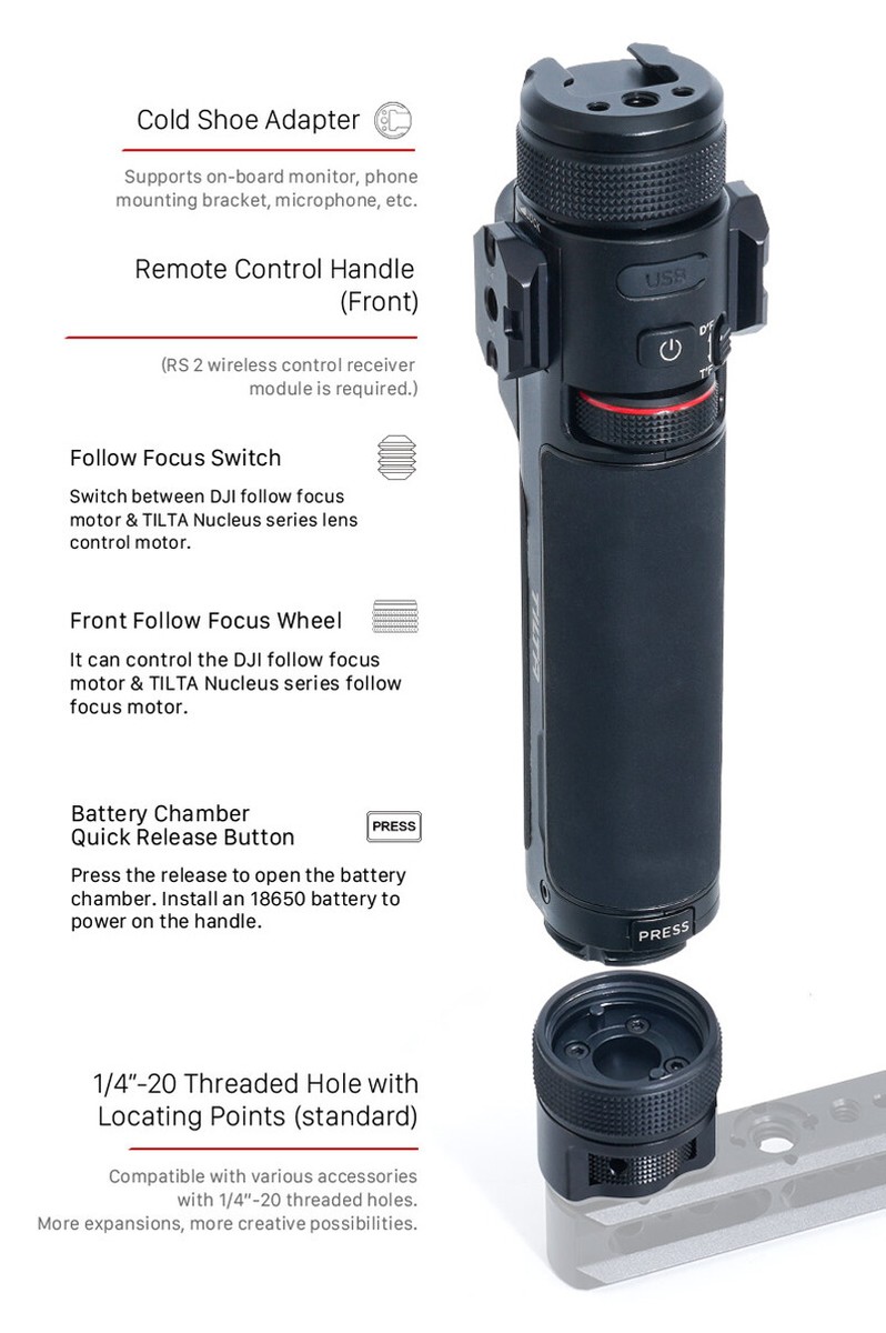Uchwyt Tilta TGA-ARG Advanced Ring Grip Do DJI RS 2 - View #14