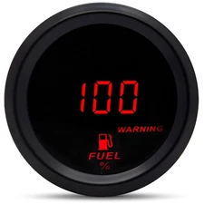 2inch 52MM Car Fuel Level Gauge Universal Digital Display 240-33 Ohms & RED LED