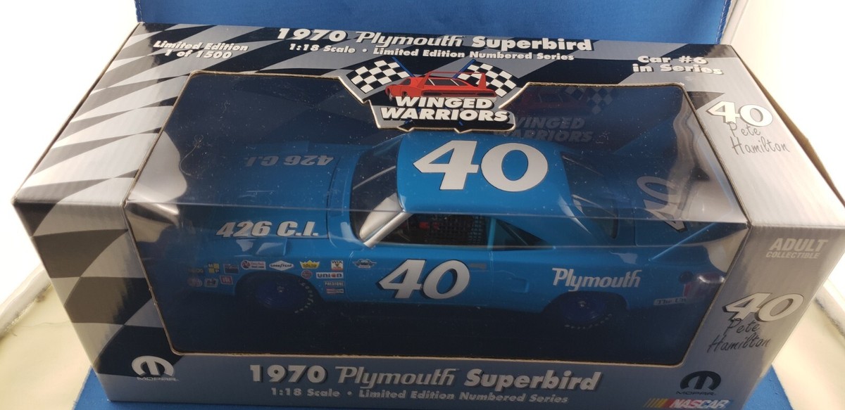 RC2 ERTL Winged Warriors 1970 Plymouth Superbird #40 Pete Hamilton
