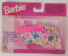 BARBIE MATTEL 68000-94 FASHION FAVORITES FASHION SHOPPING FASHION SKIRT TOP FLOWERS