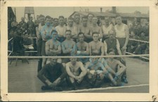 WW2 British Prisoner's Of War POW's Boxers Group Photo  Stalag  XXI D Poland 