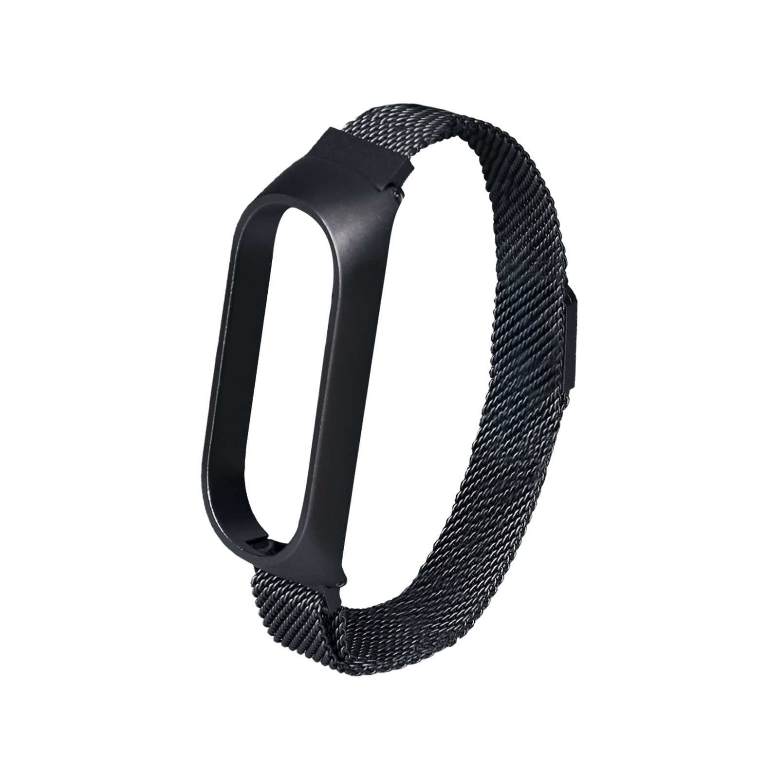 PHONEKIT CONTACT Metal Watch Strap for Xiaomi Mi Band 5/6 Black, Multicoloured