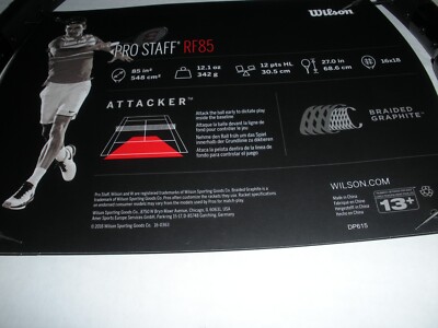 WILSON PRO STAFF RF85 LIMITED EDITION LTD TENNIS RACQUET 4 3/8