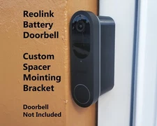 Reolink Battery Doorbell 2K  Custom Expander Spacer Mounting Bracket 0.5"- 5"
