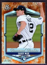 CASEY MIZE ~ 2021 Bowman Platinum Baseball Renowned Rookies Orange #RR4 (#16/25)