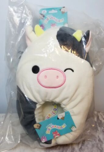 NEW! Squishmallows Plush Slippers 'Connor The Cow' Big Kid 6/7 = Women's 7.5-9.5 - Picture 1 of 5