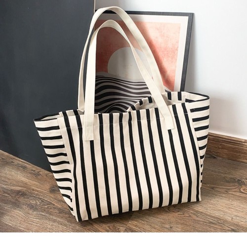 Canvas Beach Tote Bag Large Capacity Shopping Bags High Quality Women