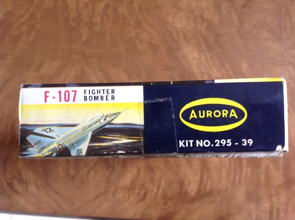 Aurora 1:72 North American F-107 Vintage Model Airplane Kit 295-39, Complete - Image 2 of 4