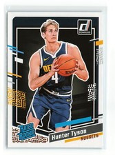 HUNTER TYSON #201 2023-24 PANINI DONRUSS NUGGETS RATED ROOKIE