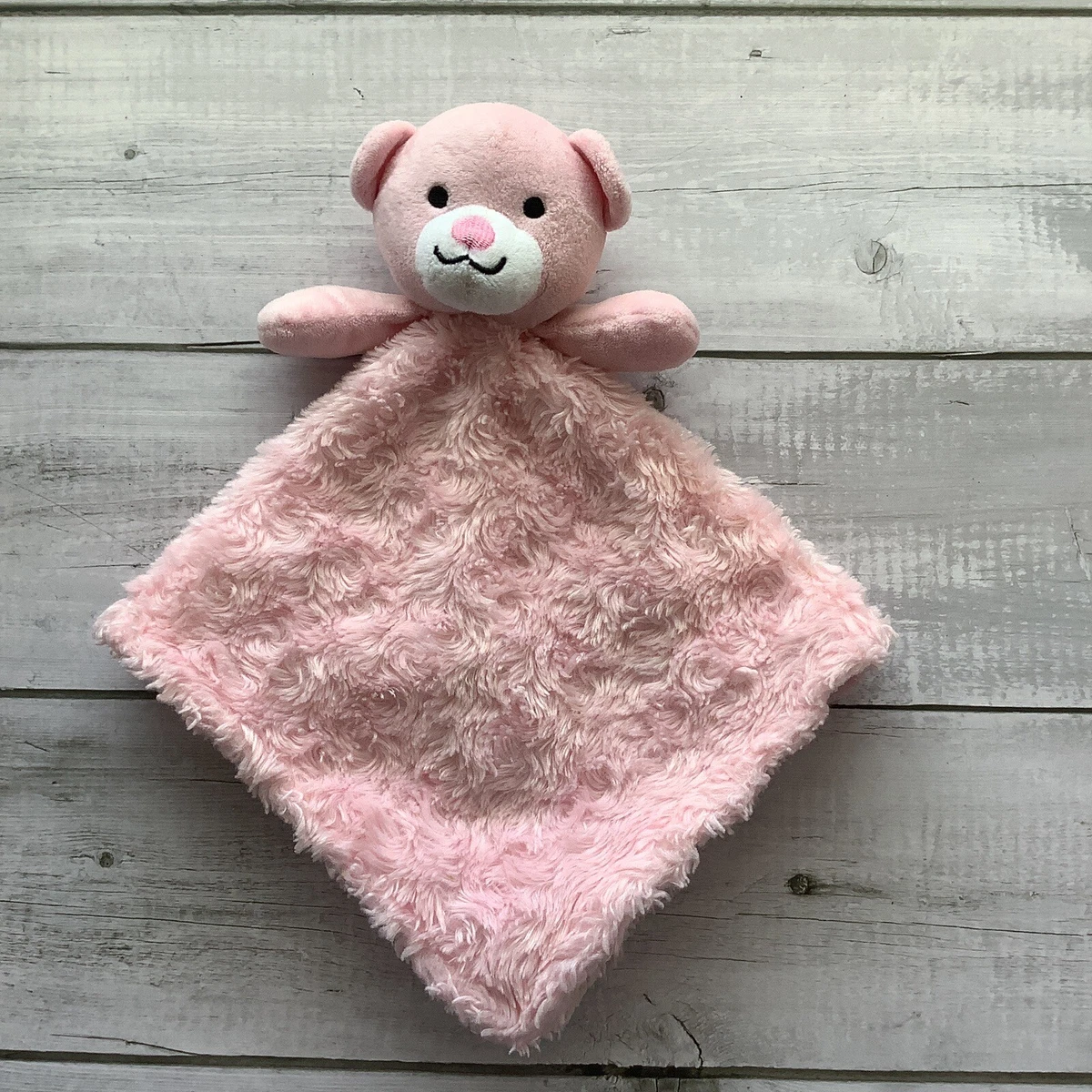 Little Beginnings Pink Bear Lovey Stuffed Animal Baby Security