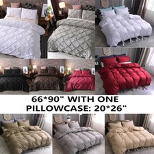 2 Piece Duvet Cover Set With Pillow Shams Twin Soft Luxurious Comforter Cover