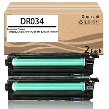 2 Pack DR034 Drum unit for 9458B001 Black Imaging Unit for imageCLASS MF810Cdn