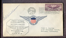 Scott No. C12 - First Flight Air Mail Service, Rochester, MN signed 3/8/30