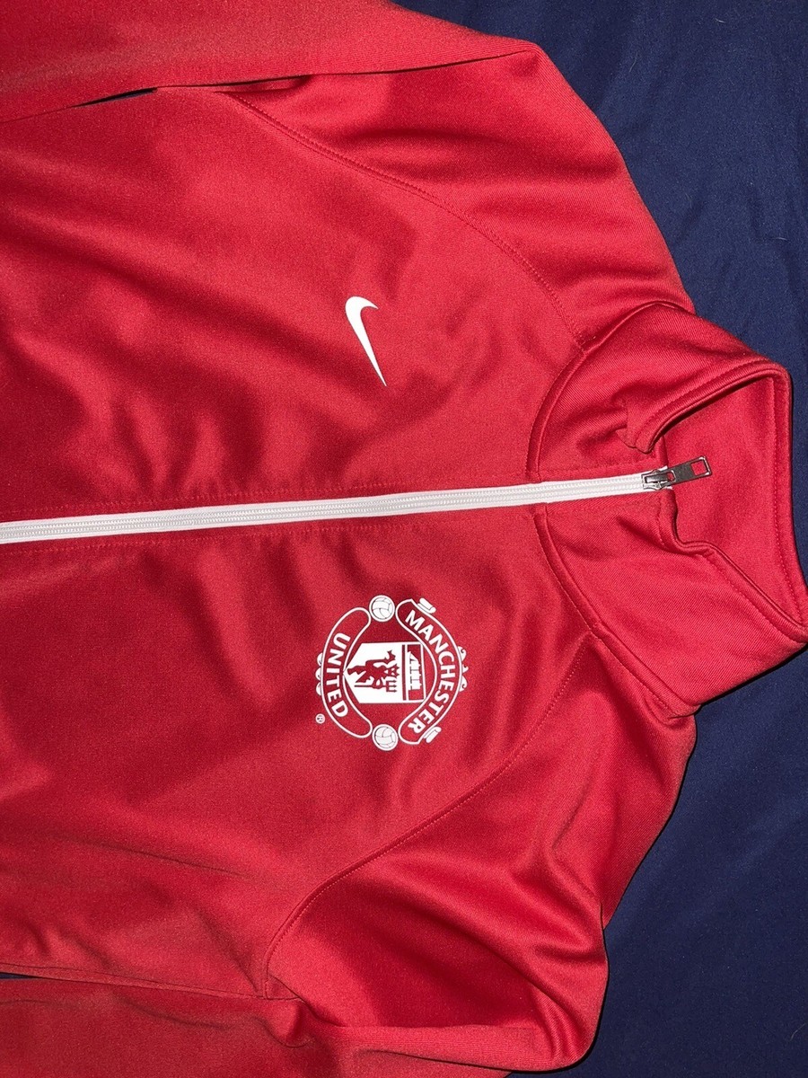 ウェア Manchester United track jacket NIKE Manchester United N98 Nike Track Jacket - Shad/Red/White