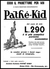 ADVERTISEMENT 1930 FILM PROJECTOR PATHE KID BABY PHOTOGRAPHY FILM