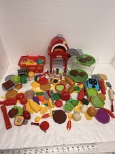 Gran Lote de Juguetes de Juego Infantil Simulación Alimentos y Accesorios de Cocina Sin Marca