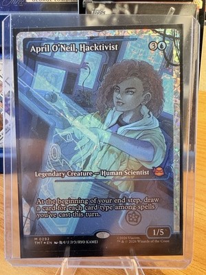 April O'Neil, Hacktivist (0292) (Showcase)(Fracture Foil) TMNT MTG