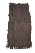 Zara Fringed Pencil Skirt 4786/318 in Brown