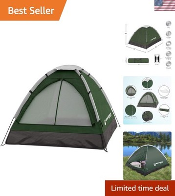 Versatile 2-Person Backpacking Tent with Ventilated Dual-Layer Door and Rainfly