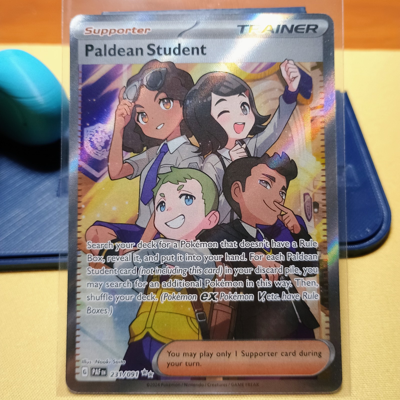 Paldean Student 231/091 – Ultra Rare – Paldean Fates – Near Mint Pokémon TCG