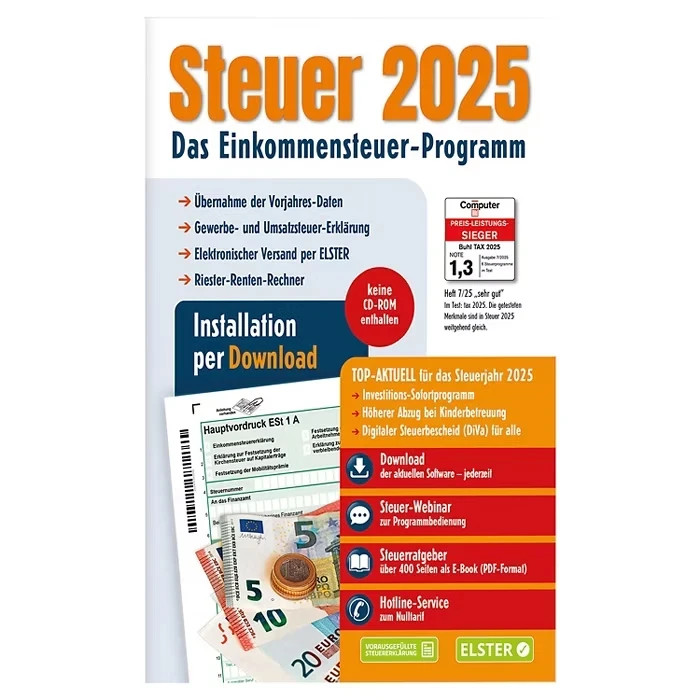 Aldi Steuer 2025 / 2026 für das Steuerjahr 2025 Download Version