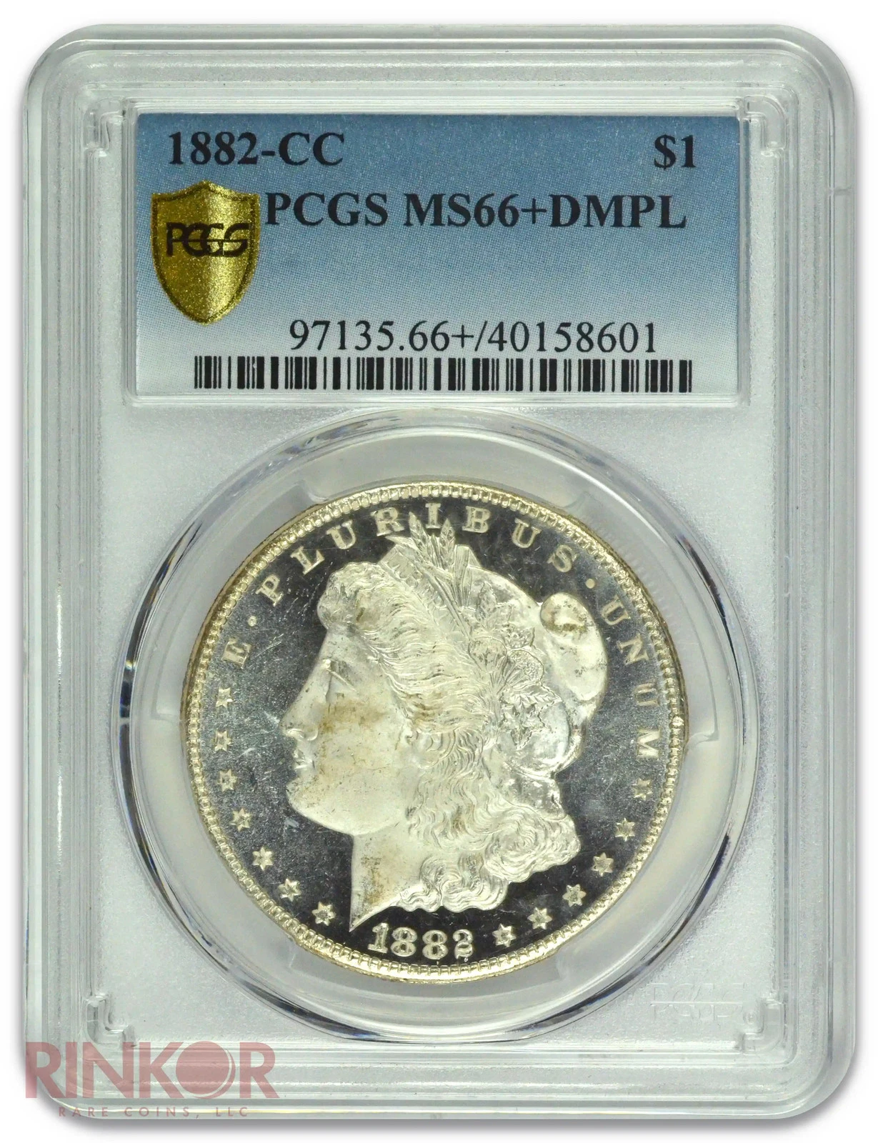 1882-CC $1 Morgan Dollar PCGS MS 66+ DMPL