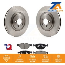 [Front] Disc Brake Rotors And Ceramic Pads Kit For Jaguar XF XJ