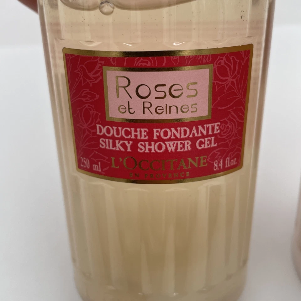 ¡Nuevo! L'Occitane en Provence Roses et Reines Set de 2 Gel Corporal Leche y Ducha  Foto 4 de 4