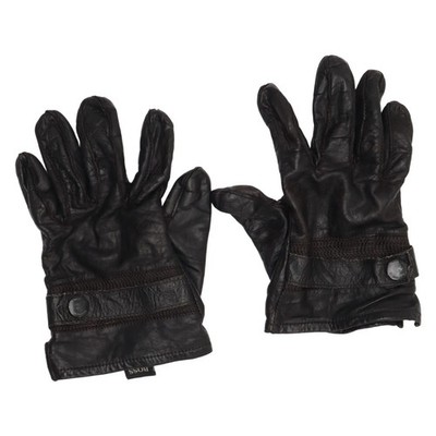 Hugo Boss, Lederhandschuhe, Größe: 9 1/2, Schwarz, Herren #knV