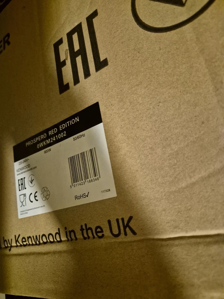 Kenwood Prospero Red Edition KM241 Robot da Cucina Stand Mixer 900 Watt - Immagine 4 di 4