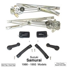 Window Regulators Door Handle Set Black Oem - Samurai 85-93 Window Regulators Door Handle Set Black Oem - Samurai 85-93
