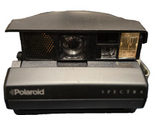 Lot of 2 Two Vintage Polaroid One 600 Camera BLUE SPECTRA. Black