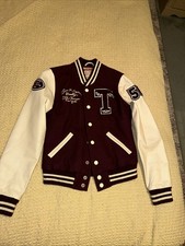 True Religion Ritchie Varsity Jacket Woman  s S Spartans VTG