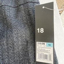 Mossimo NWT Women s Pencil Skirt Size 18 Plus Black Grey Herringbone Officewear