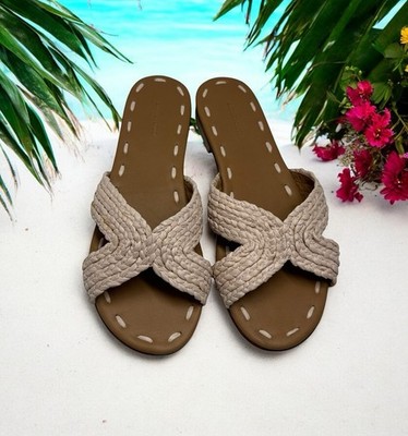 Carrie Forbes X J.Crew Salon sandals 6.5-7 Beige