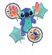 Stitch 5pc Foil Balloon Bouquet