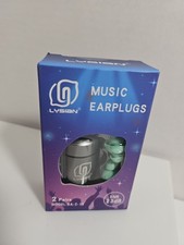 High Fidelity Ear Plugs for Musicians Noise Cancelling Reusable - 2 Pairs
