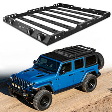 Roof Rack Cargo Basket Luggage Carrier For 2018-2026 Jeep Wrangler Jl Jlu 24dr Roof Rack Cargo Basket Luggage Carrier For 2018-2026 Jeep Wrangler Jl Jlu 24dr