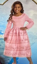 Disney Girls The Little Mermaid ARIEL Costume Pink Dress Halloween S 6 6X 7 NEW