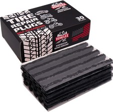 Flat Tire Repair Plugs - 30pcs Heavy Duty Plug and Pa Size: 30 pcsColor: Black