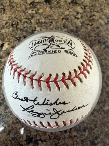 Reggie Jackson signed baseball