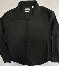 Calvin Klein Shirt Men  s XL Slim Fit Stretch Black Long Sleeve Button Down