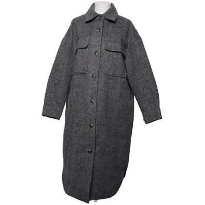 Primark, Mantel, Damen, Größe: 40/42, Grau, Polyester, Fischgräte #eR8