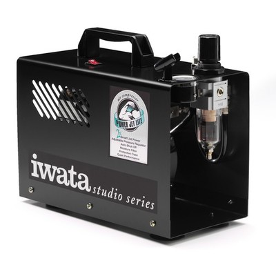 IWATA POWER JET LITE AIR COMPRESSOR-Airbrush Hose Auto Paint Nail Body Art Hobby