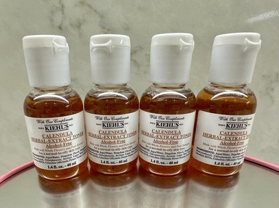 4pcs~Sealed~KIEHL'S Calendula Herbal-Extract Alcohol-Free FACE TONER~Travel/Mini
