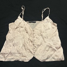 Brandy Melville Spaghetti Strap Camisole One Size Satin A43